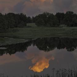 Cloud Reflection on Meadow Lake