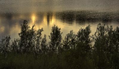 Sunset Reflection on Crabapple Lake