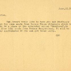 1926/06/21: C. E. Godshalk to [Joy Morton]