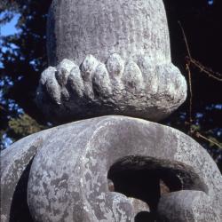 Close-up of an Ornamental Stone Acorn

