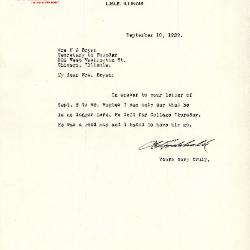 1929/09/10: Clarence E. Godshalk to Norma J. Bryan