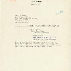 1929/05/29: Howard L. Hughes to Norma J. Bryan