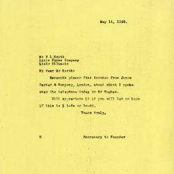 1929/05/14: Norma J. Bryan to W. L. Kerth