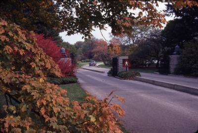 The Morton Arboretum Entrance in Fall