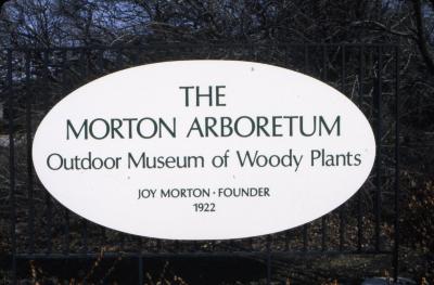 The Morton Arboretum Sign