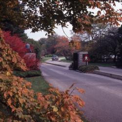 The Morton Arboretum Entrance in Fall
