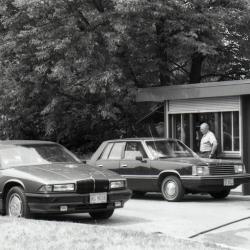 Vehicles at The Morton Arboretum Gatehouse