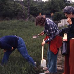 Volunteers Planting Prairie Plants