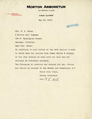 1929/05/25: W. L. Kerth to Norma J. Bryan