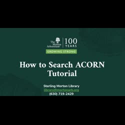 How to Search ACORN Tutorial 