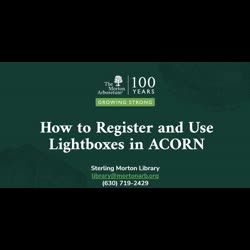 How to Register and Use Lightboxes in ACORN