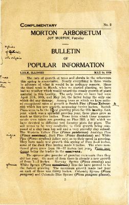 Bulletin of Popular Information, No. 2, May 14, 1925