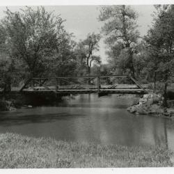 Old iron bridge on the Arboretum's west side