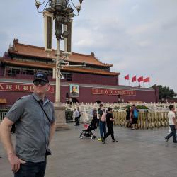 Andrew Gapinski at Tiananmen Square