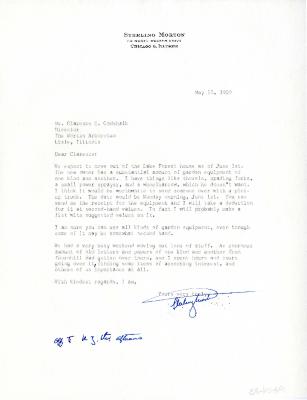 1959/05/18: Sterling Morton to Clarence E. Godshalk