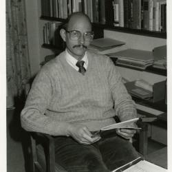 Michael Stieber seated at desk