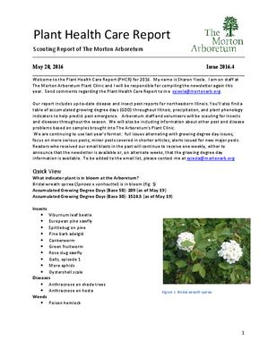 Plant Health Care Report, Issue 2016.4