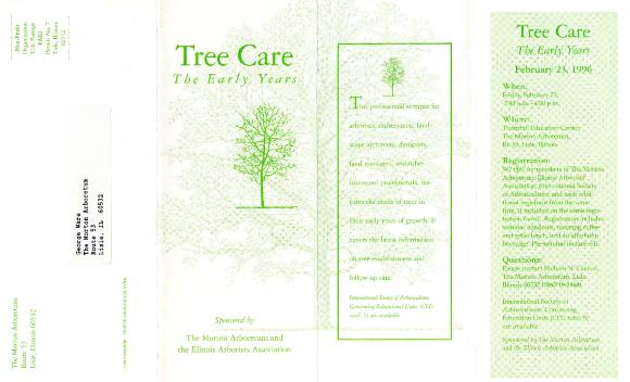 Tree Care: The Early Years [leaflet]
