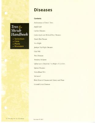Tree & Shrub Handbook: Diseases