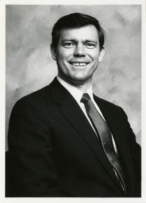 Jerry Wilhelm, seated portrait