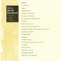 Tree & Shrub Handbook: Horticultural Care
