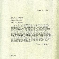 1936/08/14: [C. E. Godshalk] to Mr. F. D. Rogers
