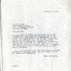 1936/02/22  [C. E. Godshalk] to Mr. W.Y. Dow