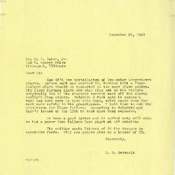 1960/12/21: Clarence E. Godshalk to E. H. Baker, Jr. 