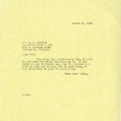 1951/04/24: Clarence E. Godshalk to L. W. Zonsius